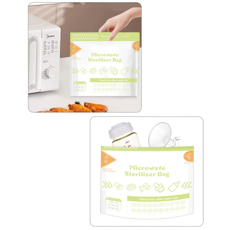 ถุงนึ่งฆ่าเชื้อด้วยไอน้ำในไมโค - Zwitsal Baby Products บทวิจารณ์และราคา