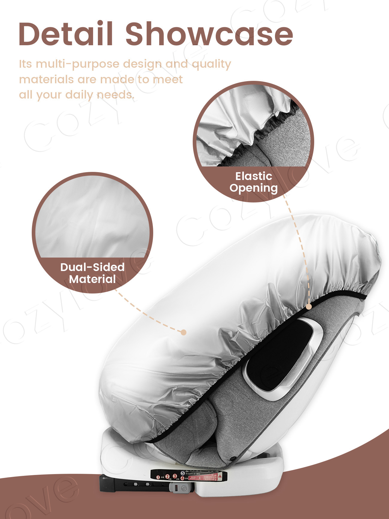 ม่านบังแดดสำหรับเบาะนั่งเด็กอเ - Infant Car Seat Cover บทวิจารณ์และราคา