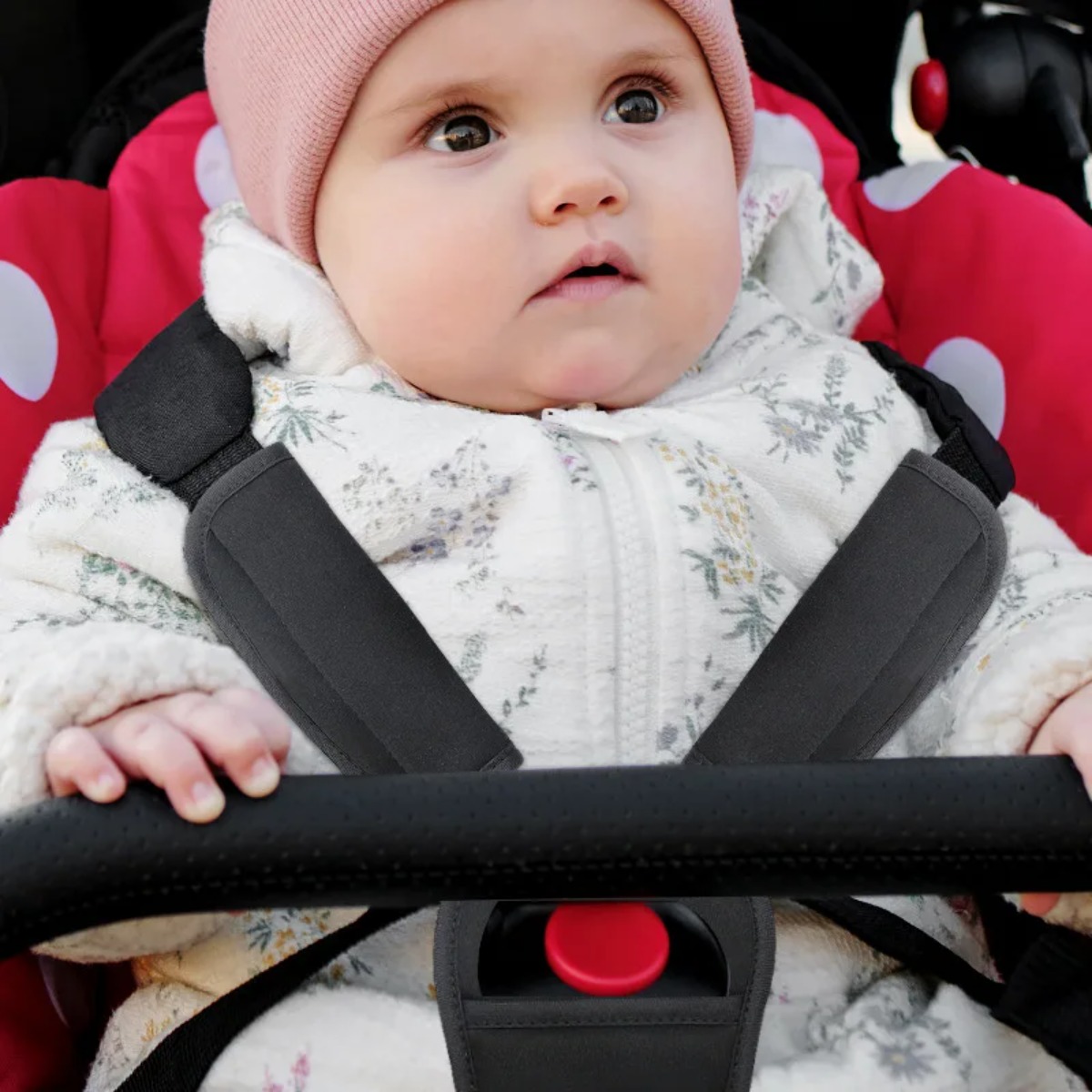 แผ่นรองเข็มขัดนิรภัยสำหรับเบาะ - Infant Car Seat Cover บทวิจารณ์และราคา